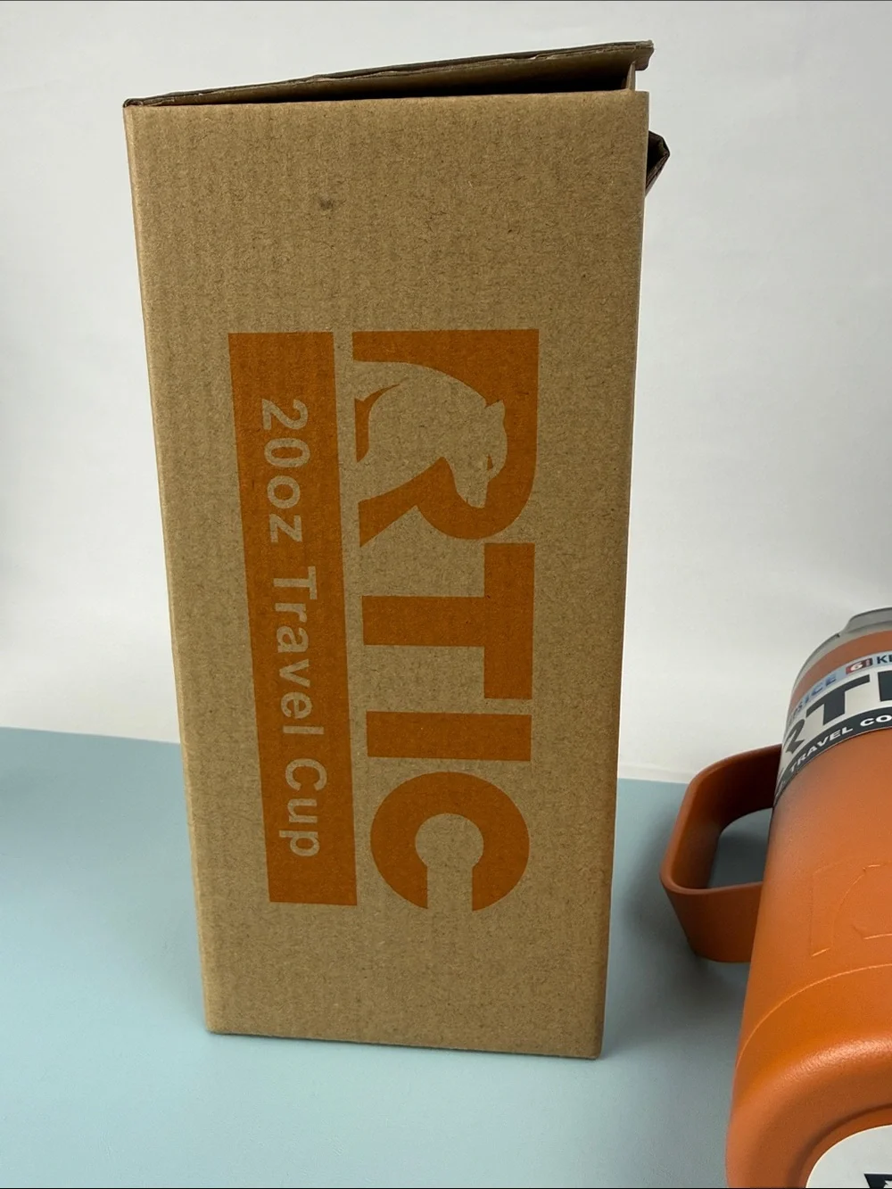 RTIC 20oz insulated Travel Coffee Cup - Burnt Orange NEW longhorns